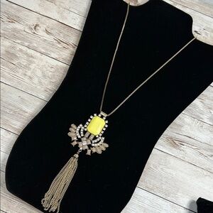 The Limited Gold and Yellow Pendant Necklace